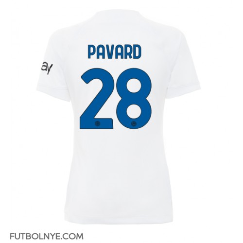 Camiseta Inter Milan Benjamin Pavard #28 Visitante Equipación para mujer 2023-24 manga corta